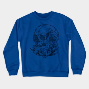 Skull Lotus Crewneck Sweatshirt